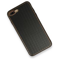 Newface iPhone 7 Plus Kılıf Coco Karbon Silikon - Siyah