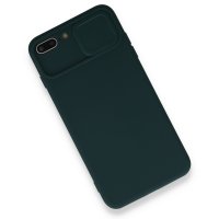Newface iPhone 8 Plus Kılıf Color Lens Silikon - Yeşil