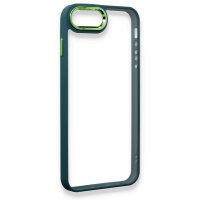 Newface iPhone 7 Plus Kılıf Dora Kapak - Haki Yeşil