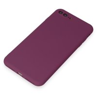 Newface iPhone 7 Plus Kılıf First Silikon - Mürdüm