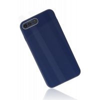 Newface iPhone 7 Plus Kılıf Glass Kapak - Lacivert