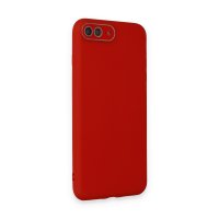 Newface iPhone 7 Plus Kılıf Lansman Glass Kapak - Kırmızı