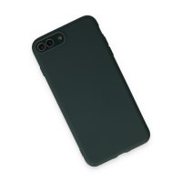 Newface iPhone 7 Plus Kılıf Lansman Glass Kapak - Koyu Yeşil