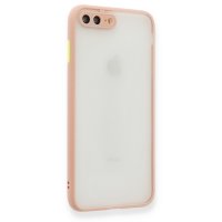 Newface iPhone 7 Plus Kılıf Montreal Silikon Kapak - Pembe