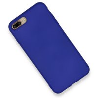 Newface iPhone 7 Plus Kılıf Nano içi Kadife Silikon - Lacivert