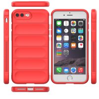Newface iPhone 7 Plus Kılıf Optimum Silikon - Kırmızı