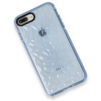 Newface iPhone 8 Plus Kılıf Salda Silikon - Mavi