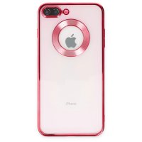 Newface iPhone 7 Plus Kılıf Slot Silikon - Kırmızı