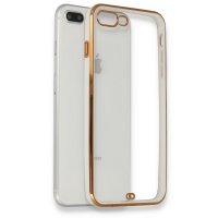 Newface iPhone 8 Plus Kılıf Liva Silikon - Beyaz