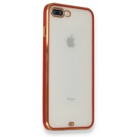 Newface iPhone 7 Plus Kılıf Liva Silikon - Kırmızı