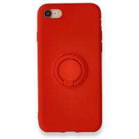 Newface iPhone 7 Kılıf Viktor Yüzüklü Silikon - Kırmızı