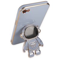 Newface iPhone 8 Kılıf Aston Stand Silikon - Mavi
