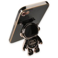 Newface iPhone 8 Kılıf Aston Stand Silikon - Siyah