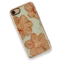 Newface iPhone 8 Kılıf Çiçekli Silikon - Rose