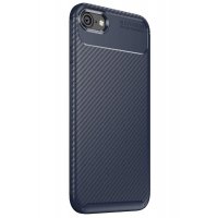Newface iPhone 8 Kılıf Focus Karbon Silikon - Lacivert