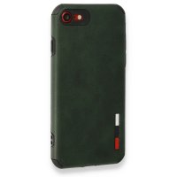 Newface iPhone 8 Kılıf Loop Deri Silikon - Yeşil