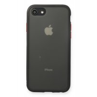 Newface iPhone 8 Kılıf Montreal Silikon Kapak - Siyah