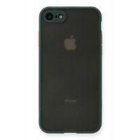 Newface iPhone 8 Kılıf Montreal Silikon Kapak - Yeşil