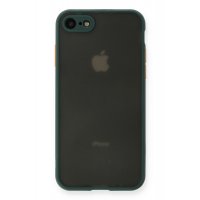 Newface iPhone 8 Kılıf Montreal Silikon Kapak - Yeşil