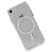 Newface iPhone 8 Kılıf Magneticsafe Şeffaf Silikon - Şeffaf