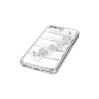 Newface iPhone 8 Plus Kılıf Berlin Elcekli Silikon - Gümüş