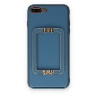 Newface iPhone 8 Plus Kılıf Coco Elit Kapak - Mavi
