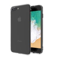 Newface iPhone 8 Plus Kılıf Deluxe 2mm Şeffaf Silikon