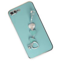 Newface iPhone 8 Plus Kılıf Esila Silikon - Su Yeşili