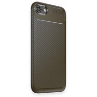 Newface iPhone 8 Plus Kılıf Auto Focus Karbon Kapak - Yeşil