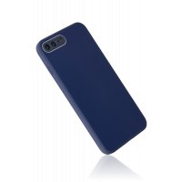 Newface iPhone 8 Plus Kılıf Glass Kapak - Lacivert