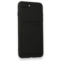 Newface iPhone 8 Plus Kılıf Kelvin Kartvizitli Silikon - Siyah