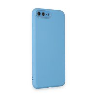 Newface iPhone 8 Plus Kılıf Lansman Glass Kapak - Mavi