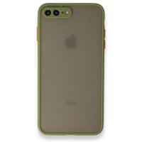 Newface iPhone 8 Plus Kılıf Montreal Silikon Kapak - Açık Yeşil