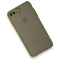 Newface iPhone 8 Plus Kılıf Montreal Silikon Kapak - Açık Yeşil