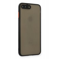Newface iPhone 8 Plus Kılıf Montreal Silikon Kapak - Siyah