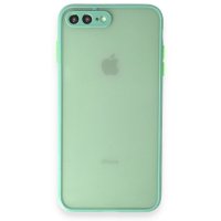 Newface iPhone 8 Plus Kılıf Montreal Silikon Kapak - Turkuaz