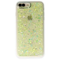 Newface iPhone 8 Plus Kılıf Neon Light Silikon - Yeşil