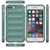 Newface iPhone 8 Plus Kılıf Optimum Silikon - Koyu Yeşil