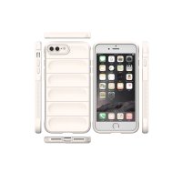 Newface iPhone 8 Plus Kılıf Optimum Silikon - Krem