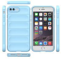 Newface iPhone 8 Plus Kılıf Optimum Silikon - Sky Blue