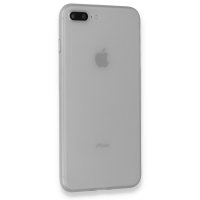 Newface iPhone 8 Plus Kılıf PP Ultra İnce Kapak - Beyaz