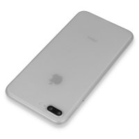 Newface iPhone 8 Plus Kılıf PP Ultra İnce Kapak - Beyaz