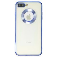 Newface iPhone 8 Plus Kılıf Slot Silikon - Mavi