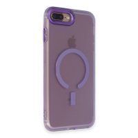 Newface iPhone 8 Plus Kılıf Troy Magsafe Kapak - Mor