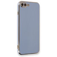 Newface iPhone 8 Plus Kılıf Volet Silikon - Mavi