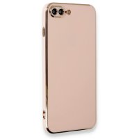 Newface iPhone 8 Plus Kılıf Volet Silikon - Pembe