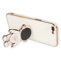 Newface iPhone SE 2020 Kılıf Aston Stand Silikon - Beyaz