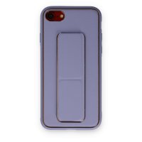 Newface iPhone SE 2020 Kılıf Coco Deri Standlı Kapak - Lila