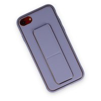 Newface iPhone SE 2020 Kılıf Coco Deri Standlı Kapak - Lila