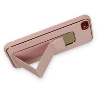 Newface iPhone SE 2020 Kılıf Coco Deri Standlı Kapak - Pembe